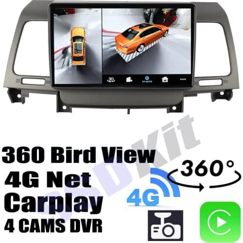 Car Audio Navigation GPS Carplay DVR 360 Birdview Around 4G Android System For KIA Opirus Amanti 2008~2012