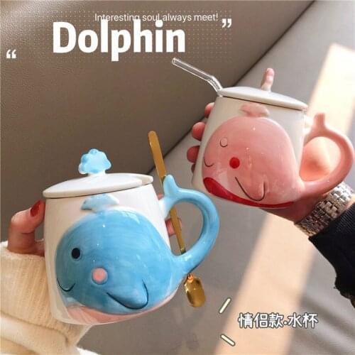 Breakfast Cup Oatmeal Cereal Cute Cartoon Coffee Mug Office Lovely Water Cup Ceramic Taza Personalizada Drinking Glasses