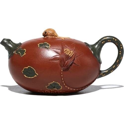 Yixing tea pot Boutique purple clay xishi Teapot Ore beauty kettle Master handmade Teaware Tea ceremony
