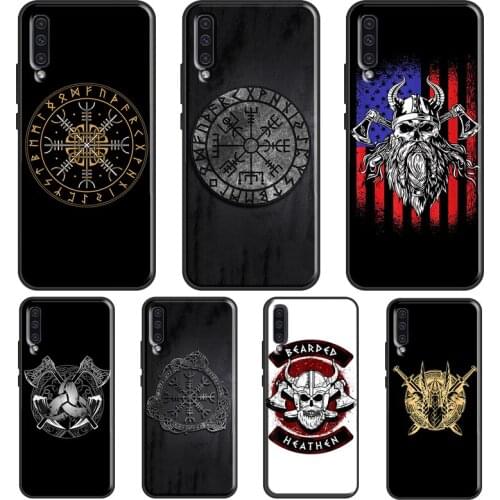 Viking Symbol Odin Vegvisir For Samsung A21S A20e A02S A20 A40 A50 A70 A12 A32 A42 A52 A72 A31 A41 A51 A71 Phone Case