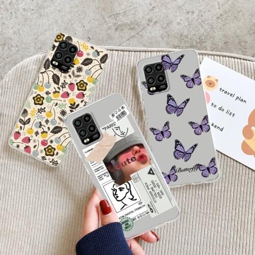 Case for Xiaomi Mi 10 Lite 6.57" Clear Soft Silicone TPU Cover For Xiaomi Mi 10 Lite Mi 10Lite 5G Phone Back cases Bumper Funda