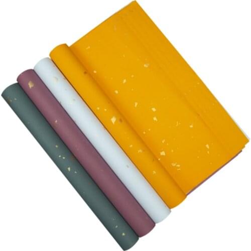 Colorful Pastel Xuan Paper Golden Foils Half Ripe Rice Paper 10pcs Roll Packed Chinese Brush Pen Calligraphy Exhibition Paper