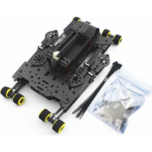 DH410 FPV Folding Carbon Fiber Quadcopter Frame FPV with Retractable Landing Skid 410mm Wheelbase