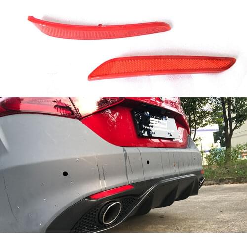 Carbon Fiber Rear Lip Diffuser with PP Material Bumper guard strip Fit for Alfa Romeo Giulia Standard 2016 2017 2018 Sport Style