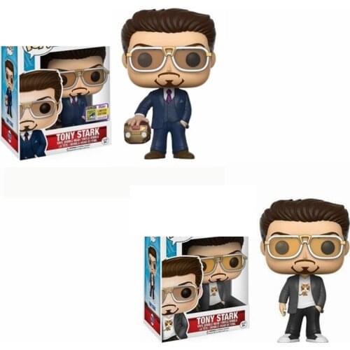 FUNKO POP Spider Man Iron Man Tony Stark 225# Action Figure Toys Collection model toy gift