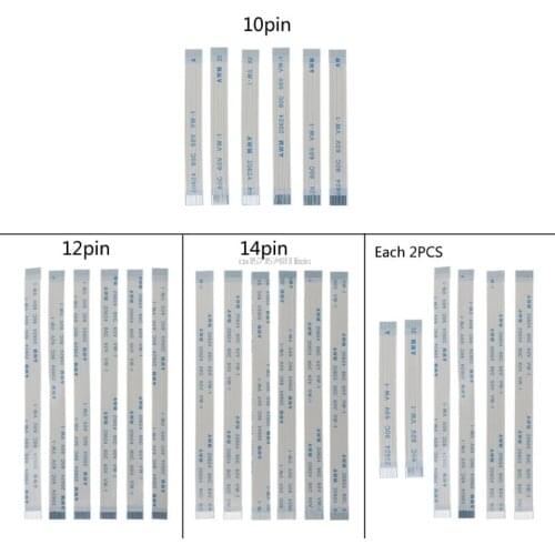 6Pcs 10Pin 12Pin 14Pin Touch Pad Power Button Switch Ribbon Flex Cable For PS4 Controller Charging Board