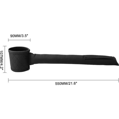 PU Leather Console Side Pocket Cellphone Wallet Coin Leak Pad Cup Holder