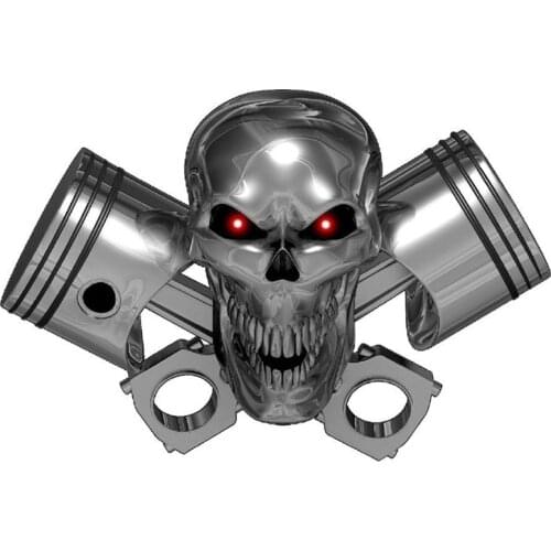 Hot Personality 3D Dead Skull Car Sticker LARGE Truck Trailer Motorcycle Helmet Graphics Decals Stickers Racing Auto Decoration