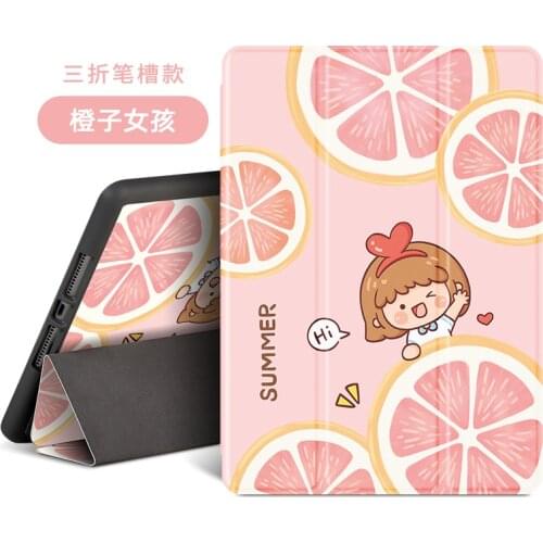 Cartoon Cute ipad Case For Air 4 iPad Pro 11 2020 With Pencil Holder 10.2 inch 8th Generation 7th Pro 10.5 Air 2 3 Mini 4 5 Case