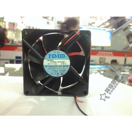 NEW NMB-MAT Minebea 3110ML-05W-B69 8025 24V 12V 0.18A 8CM Frequency converter cooling fan
