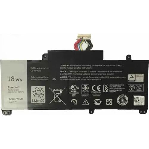 VXGP6 X1M2Y 74XCR 074XCR 4860mAh New Laptop Battery For Dell Venue 8 Pro 5830 T01D VXGP6 X1M2Y Tablet Series 18Wh 3.7V