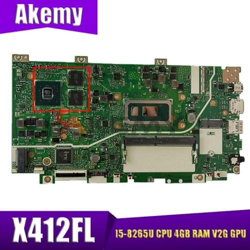 X412FL original motherboard For ASUS X412FJ X412FL X412F A412F F412F laptop motherboard mainboard W/I5-8265U CPU 4GB RAM V2G GPU