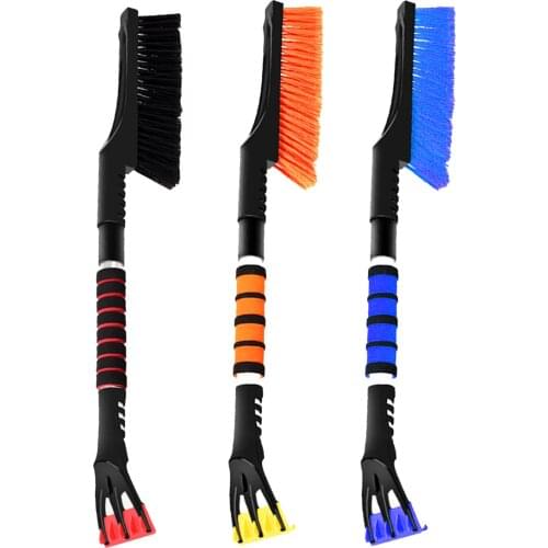 Portable Car Truck Snow Brush with Ice Sceaper Paint Protective Snow Aluminum Rod Remover Winter Snow Ice Shovel Kit