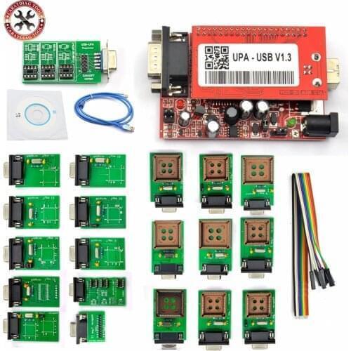 Professional OBD2 UPA ECU Programmer UPA USB V1.3 With Full Adapter ENC Powerful function for programer scanner Free Shipping