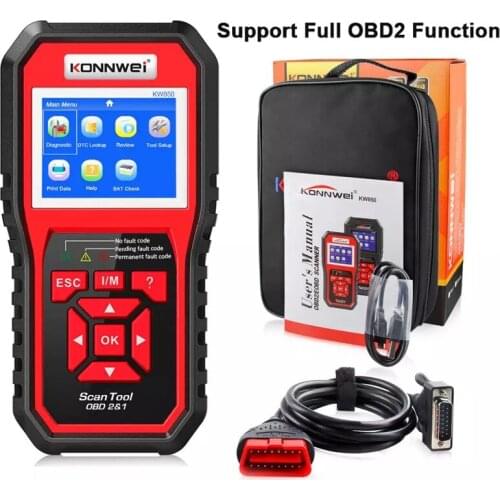 OBD2 Scanner KONNWEI KW850 Full ODB ll Scanner Code Reader Multi-languages Car Tools Diagnostic Scanner for Alll Cars After 1996