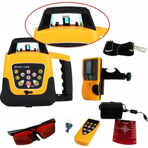 Samger Self-leveling Rotary/ Rotating Red Laser Level 360 Degree 500M Range Automatic Instrument Measuring Construction Tools