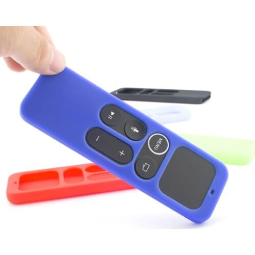 Silicone Protective Case Cover for -Apple TV -4th Generation 4K Siri Remote Control Shockproof Shell Skin Sleeve