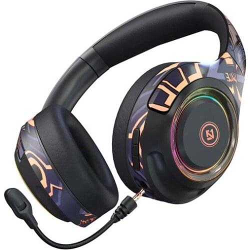 Foldable Wireless Bluetooth Headset Graffiti LED Gaming Earphone Headphones with Microphone for Iphone Huawei Xiaomi