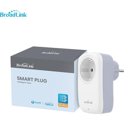 Broadlink SP4L Wifi EU Plug with Surge Protector 16A Voice Control Smart Socket Work with Alexa Google Home Siri
