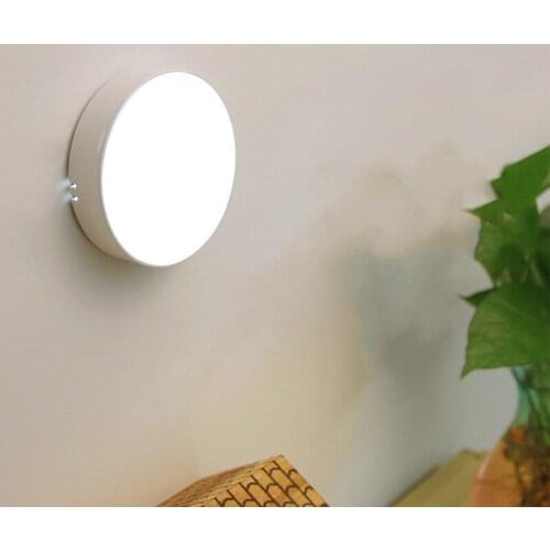 LED Home Living Room Wardrobe Aisle Intelligent Human Body Induction Light Wireless Girl Children Bedroom Bedside Nightlight New