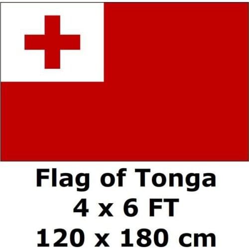 Tonga Flag 120 x 180 cm 100D Polyester Large Big Tongan Flags And Banners National Flag Country Banner For Home Decoration