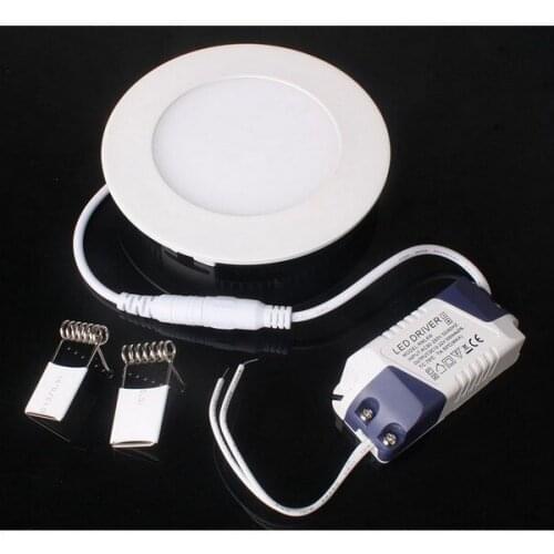 Ultra Thin 3W 6W 9W 12W 15W 18W Recessed LED Panel light Downlight 110V -220V LED Ceiling lamp Chandelier Bulb + LED Driver