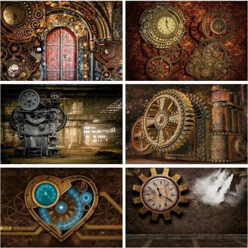 Yeele Painting Photocall Mechanical Clock Gears Photography Backdrops Personalized Photographic Backgrounds For Photo Studio