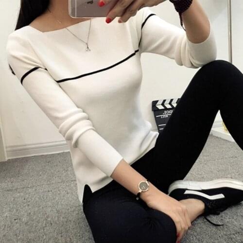 In the spring of 2021 new Korean women short sweater loose all-match long sleeved Pullover Sweater slim coat primer