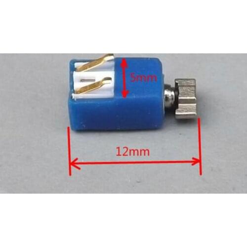 12mm Micro Vibration Motor with Shrapnel 3V 3.7V Small Mini Hollow Cup Motors for DIY Model Brush Car