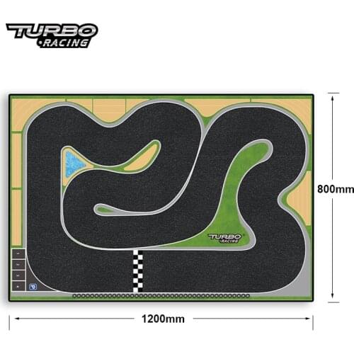 120 x 80 cm Mini Car Track Fit for Different Scale RC Car Turbo Racing 1/76 Mini RC Car Race Track