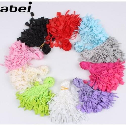 17cm 300pcs Quality Plastic Snap Lock Pins Security Hang Tag Label Tags Fasteners Loop Locks Garments Shoes Bags Accessories