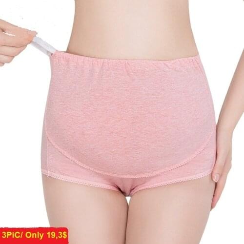 3PCS Adjustable Women Shorts High Waist Pregnancy Pants Maternity Clothes Cotton For Pregnant Women Casual High Elasticity Pant