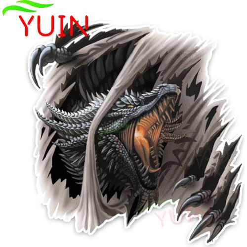Personality Dragon Animal Car Sticker Creative Auto Parts PVC Window Bumper Decoration Motorcycle Waterproof Decal 14*14cm