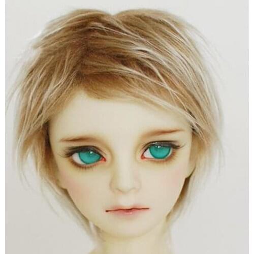 M6 children handmade toy 1/12 1/8 1/6 1/3 1/4 uncle Doll wig BJD/SD doll props Accessories Gray-brown color no.23 hair 1pcs