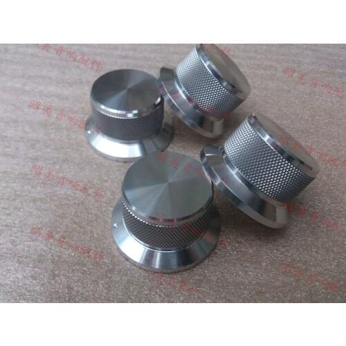 Diameter 50 shank diameter 40 height 25 all aluminum alloy solid volume knob audio power discharge position knob 50X40X25MM-5PCS