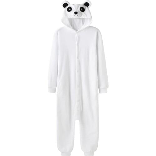 Women Onesie Sleepwear Kigurumis Pajama Animal Bear Funny Rompers Unisex Polar fleece Jumpsuits Homewear Costume Apparel Femme