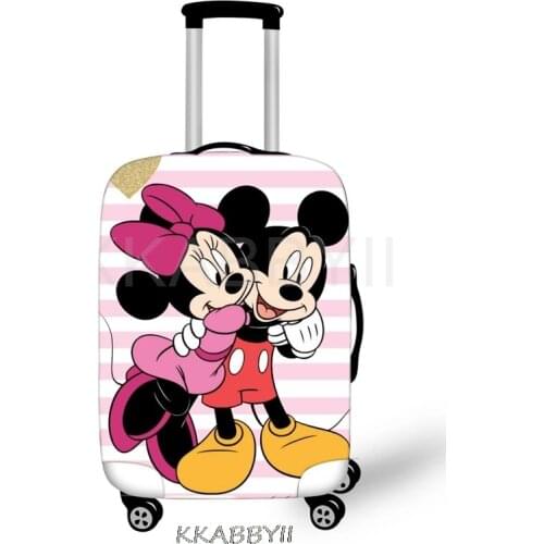 Travel Accessories suitcase cover Mickey Mouse Luggage Protective Cover Cartoon Elastic Dust Bag Case For 18-32 inch
