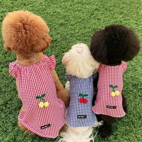 Puppy Dog T-shirt Summer Dog Clothes Tee Shirt Yorkshire Pomeranian Poodle Bichon maltese Schnauzer Pet Shirt Dog Clothing