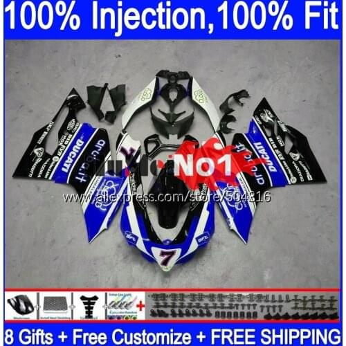 Injection For DUCATI Panigale 899 1199 S 1199R 120MC.0 899S 12 13 14 15 16 1199S 2012 2013 2014 2015 2016 Fairing Blue Black Hot