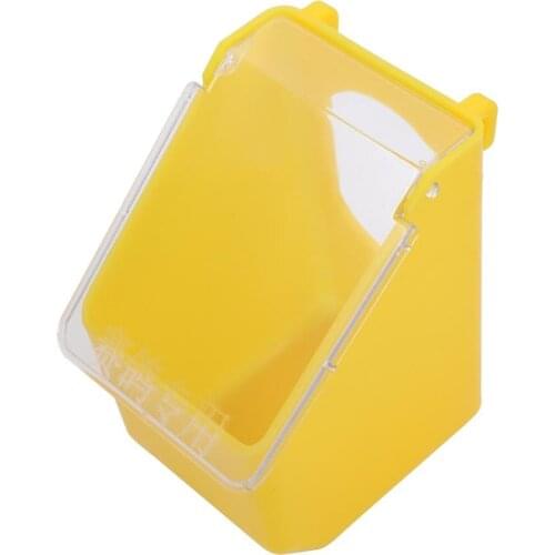 Birds Cage Hanging Feeding Box Pigeonparrot foraging toys Feeder Cup With Cover Cage Dispenser Birds Supplies 1 Pc