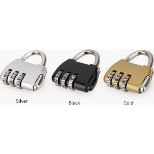 Mini Password Digit Code Bag Locks Black High Quality Travel Luggage Suitcase Combination Lock Padlocks Case Bag Accessories