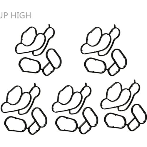 Engine Oil Cooler Filter Housing stand Seal for BM-W E46 E90 (11427508971 11427508970 each item 5 pcs, total 10 pc)