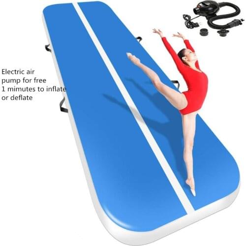 Inflatable Gymnastics 3M 4M 5M Tumbling Air Track Floor Trampoline for Girl birthday Gift Home Use/Training/Cheerleading/Beach