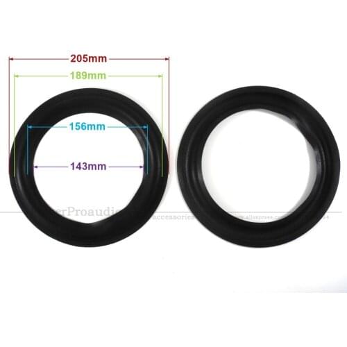 New 10 pcs /lot = 5 Pair 8 inch Woofer Repairable Parts / Speaker Foam Surround ( 205mm / 189mm / 156mm / 143mm )