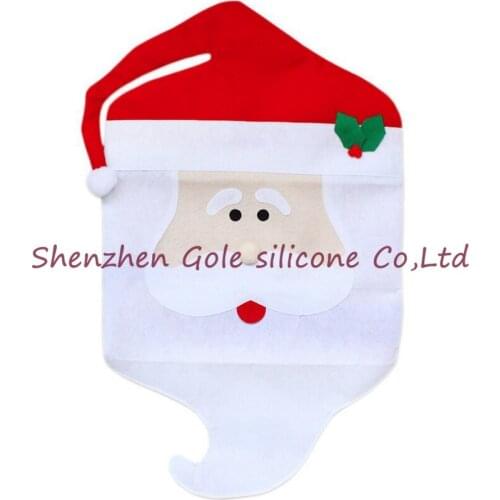 New Year Mr & Mrs Santa Claus Natal Navidad Indoor Christmas Decorations for Home Ornament Kitchen Dinner Christmas Chair Covers