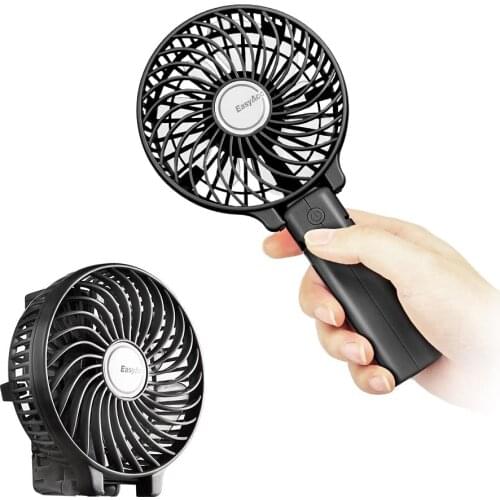 Mini Handheld Fan Cooling Fan with 2600mAh USB Rechargeable Battery 3-15 Working Hours Battery Fan Folding USB Desk Fan Small