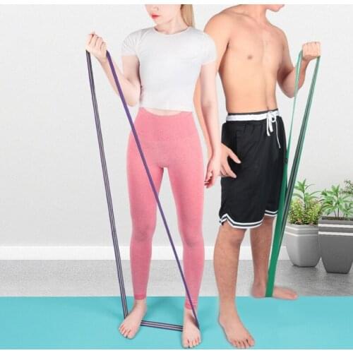 Yoga Resistance Rubber Bands Fitness Elastic Strap Training Fitness Pilates Gym Sport Loss Weight Equipment 3.8cm