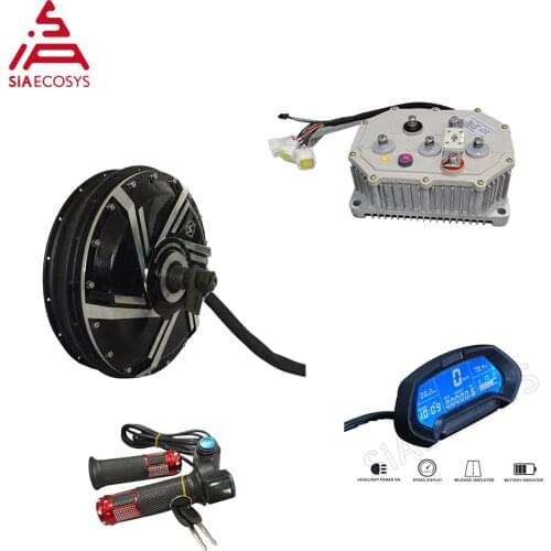 Siaecosys/QSMOTOR 273 6kW Spoke Moped E-Motorcycle Hub Motor Conversion kits with 72V100KPH speed