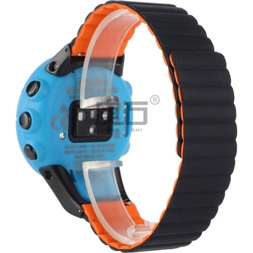Silicone Double sided Magnetic watch band Strap For Suunto Spartan Trainer Wrist Hr and Suunto 5