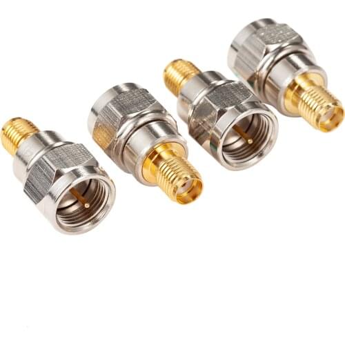 SMA Female to F Male RF Coaxial Coax Adapter Connector